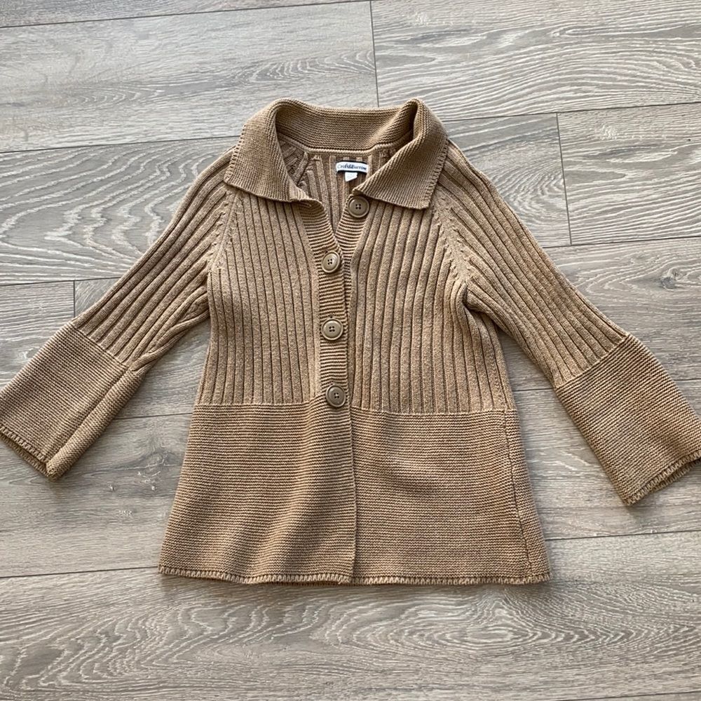 Peplum bell sleeve cardigan - Picture 2 of 4